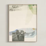 "white collage" - Art Print in pure by Sumak Studio - Framed