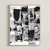 "black mountains" - Art Print in black mountain by Lauren Packard - Framed