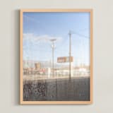 "Retro" - Art Print in Southwest Sky Blue by Hannah E Palmer - Framed