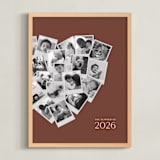 "Modern Heart Snapshot Mix® Warm Tones" - Framed Photo in Rustique by Minted - Framed