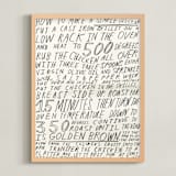 "Roast Chicken" - Art Print in Cream by Elliot Stokes - Framed