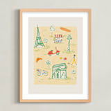 "In Paris" - Art Print in Lumière by Vera Lim - Framed