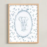 "Safari Heirloom 2" - Art Print in Morning Sky by Haley Knighten - Framed