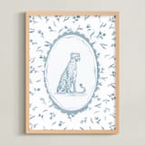 "Safari Heirloom 1" - Art Print in Morning Sky by Haley Knighten - Framed