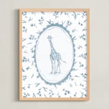 "Safari Heirloom 3" - Art Print in Morning Sky by Haley Knighten - Framed