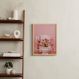 "Fertile Blooms" - Art Print in Tulip Field Pink by Theresa Bear - In a Room