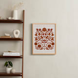 "Les Plantes I" - Art Print in Rust by Katharine Watson - In a Room