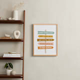 "Near or Far" - Personalized Art Print in Sunset by Laura Hankins - In a Room