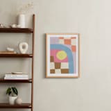 "Lazy daze" - Art Print in peach fuzz by Coby Starck - In a Room