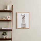 "Baby Animal Llama" - Art Print in Milky foam by Cass Loh - In a Room