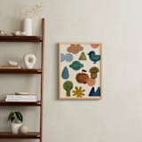 "Shapes of the World 2" - Art Print in Mossy by Sumak Studio - In a Room