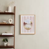 "Watercolor Whimsy" - Art Print in Rose by Lindsay Megahed - In a Room