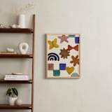 "Shapes of the World 1" - Art Print in Muted by Sumak Studio - In a Room
