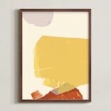 "Shift" - Art Print in gold by sue prue - Framed