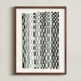 "Tapete" - Art Print in Warm grey by Catilustre - Framed