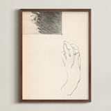 "Elossa III" - Art Print in Vintage Beige by jinseikou - Framed