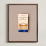 "Famous Food Blue" - Art Print in French Onion Blue by Andrew McClintock - Framed