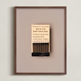 "Famous Food Black" - Art Print in Barbeque Black by Andrew McClintock - Framed