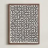 "Language" - Art Print in Graphite Stick by Emily Kariniemi - Framed
