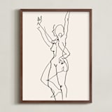 "Transfiguration 02" - Art Print in Ivory Black by Catilustre - Framed