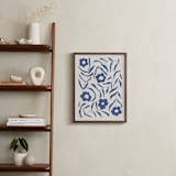 "Bloom 1" - Art Print in Denim by Kelly Watkins - In a Room