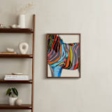 "Safari Stripes" - Art Print in Multi by Jess Franks - In a Room