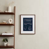 "Train diagram" - Art Print in Navy by Robert and Stella - In a Room
