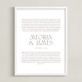 "Our Vows: Portrait Orientation Custom Print" - Custom Print in Rustique by Minted - Framed