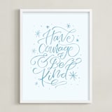 "Courage and Kindness" - Art Print in Glass Slipper by Amy Payne - Framed