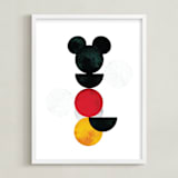 "Minimalist" - Art Print in Coal by Anna Joseph - Framed