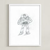 "Disney Pixar's Toy Story In Pencil I" - Art Print in Pencil by Anna Black - Framed