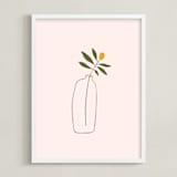 "Malena" - Art Print in Olive by Alex Roda - Framed