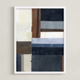 "Maverick" - Art Print in marine by Sara Hicks Malone - Framed