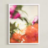 "Protea II" - Art Print in tangerine by Kamala Nahas - Framed