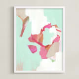 "Atelier" - Art Print in Minty by Makewells - Framed