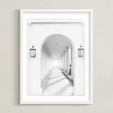 "Arches" - Art Print in Column White by Ilze Lucero - Framed