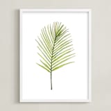 "I'm Frond of You No. 2" - Art Print in Palm Green by Andi Pahl - Framed
