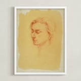 "Day Dream" - Art Print in Terra Cotta by Stephanie Chang - Framed