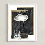"Hovering Union" - Art Print in Black by Misty Hughes - Framed