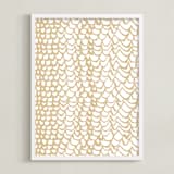 "The Rapids" - Art Print in Gold by rose lindo - Framed