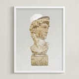 "Classic Cool" - Art Print in Stone by Kelsey Mucci - Framed
