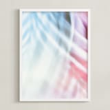 "abstract palms set I" - Art Print in berry by Kamala Nahas - Framed