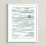 "Seal" - Art Print in white background by Jorey Hurley - Framed