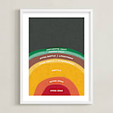 "The Earth" - Art Print in Magma by Erica Krystek - Framed