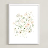 "Cosmos" - Art Print in Blush by Leah Bisch - Framed