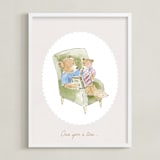 "Story Time" - Personalized Art Print in Fern by frau brandt - Framed