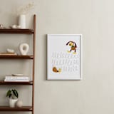 "Slinky Dog Saves the Day" - Art Print in Bark by Jackie Crawford - In a Room
