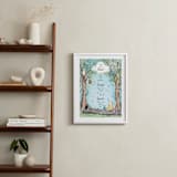 "Disney's Winnie the Pooh in the Wood" - Art Print in Honey by Becky Nimoy - In a Room