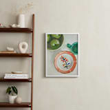 "Beautiful Plate" - Art Print in Linen by Jenny Westenhofer - In a Room