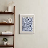 "Checkerboard Weaving" - Art Print in Midnight Blue by Jayne Alfieri - In a Room